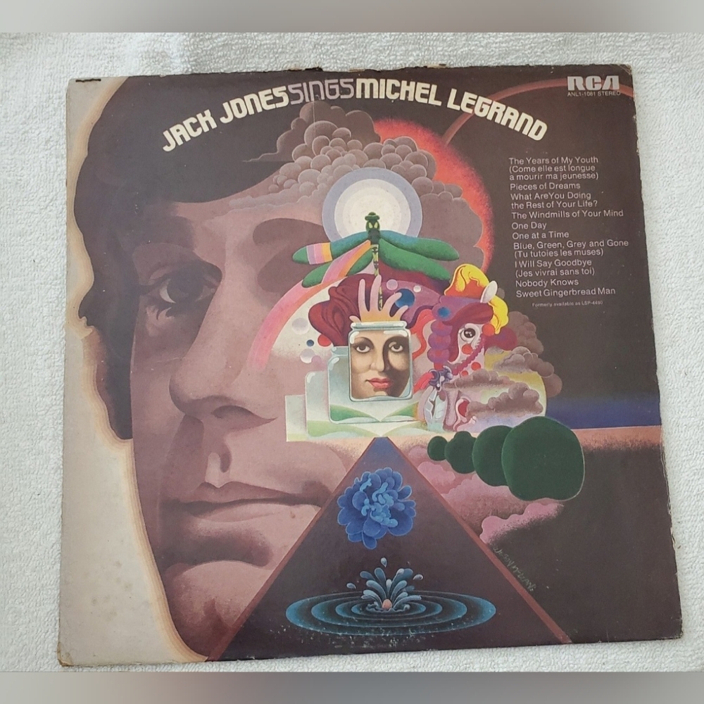 BOGO Jack Jones Sings Michel Legrand Vinyl Record LP 1971 RCA Vintage Album